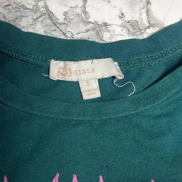 254 gb girls Def Leopard semi cropped top - Picture 5 of 5